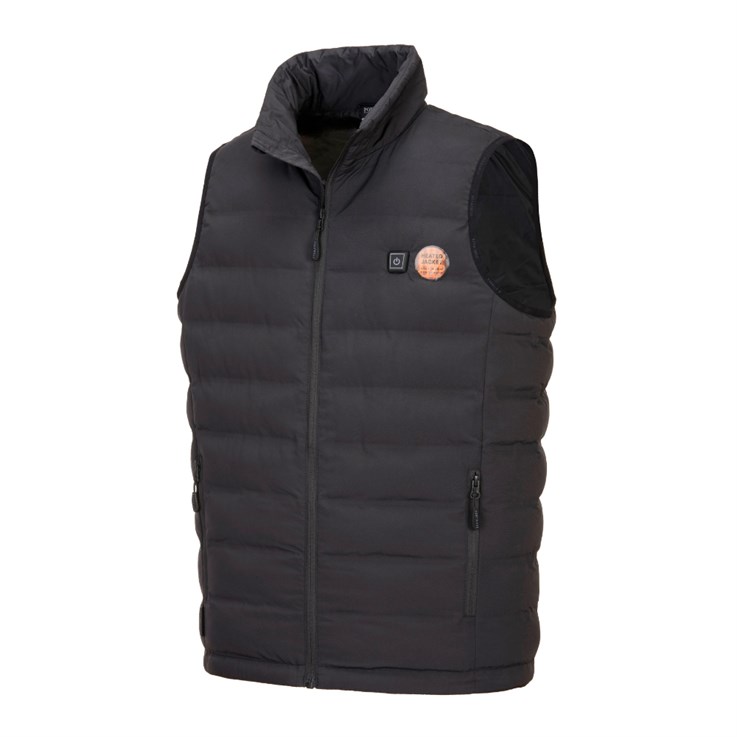 Portwest Ultrasonic Heated Tunnel Gilet Black S549